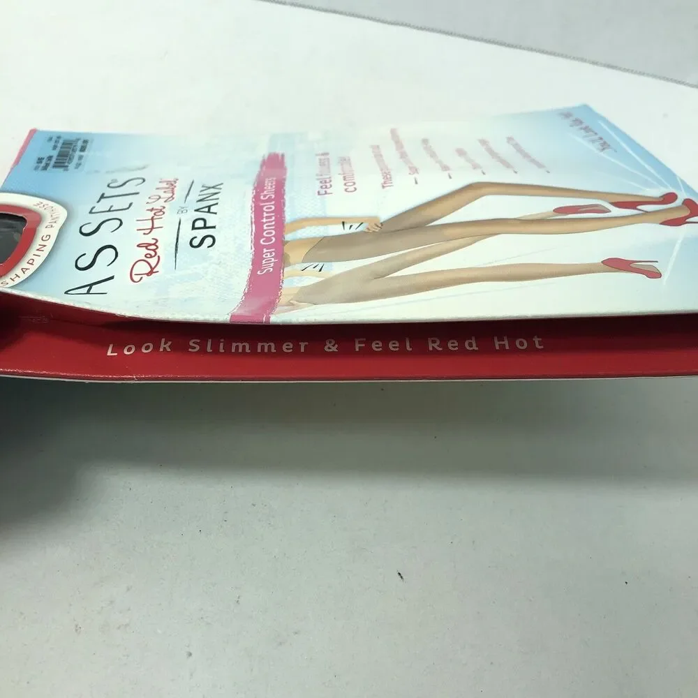 Assets Red Hot Label by SPANX Shaping Pantyhose Super Control Sheers 5E Black C1